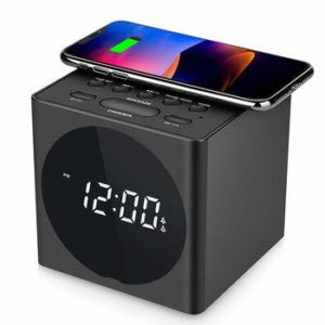 10. Wireless Charging Dual Bluetooth Alarm Clock