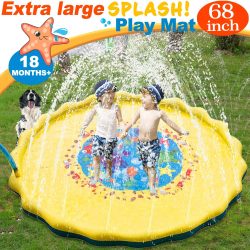 68-Inch Large Best Sprinkle and Splash Play Mats Inflatable