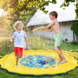 FinalBase Sprinkle and Splash Play Mat 68in Outdoor Water Play Mat