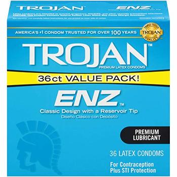 1. Trojan ENZ Lubricated Condoms