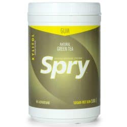 10. Spry Fresh Natural Green Tea Gums Without Aspartame