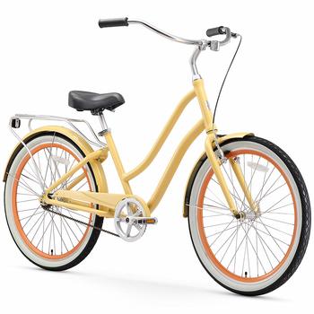 4. Sixthreezero EVRYjourney Women's Step-Through Alloy Hybrid Cruiser Bicycle