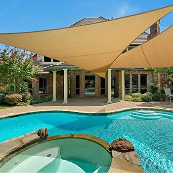 4. e.share 20' X 20' X 20' Sun Shade Sail Uv Top Outdoor Canopy Patio Lawn