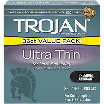 6. Trojan Ultra-Thin Lubricated Condoms 36ct
