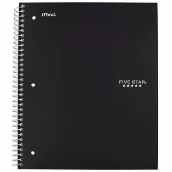 1. Five Star 5-Subject Notebook