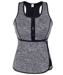 1. SlimmKISS Neoprene Sweat Vest for Women with Adjustable Waist Trimmer Belt