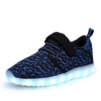 Denater LED Light Up Shoes Kids Girls Boys Breathable Flashing Sneakers