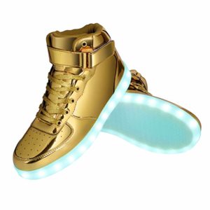 GreatJoy Cool Fun Light up LED Shoes Sneaker 7 Colors USB Charging