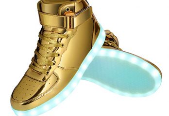 GreatJoy Cool Fun Light up LED Shoes Sneaker 7 Colors USB Charging
