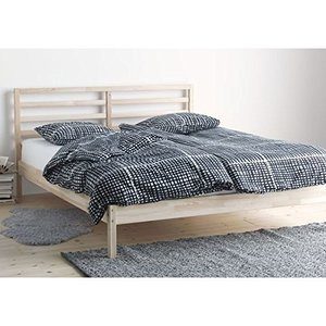 2. Ikea Tarva Full Size Bed Frame Solid Pine Wood Brown