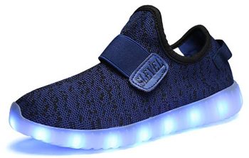 SLEVEL Breathable LED Light up Shoes Flashing Sneakers for Kids Boys Girls