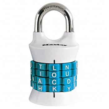 Master Lock 1535DWD Set Your Own Word Combination Lock