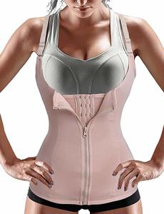 4. Nebility Women Waist Trainer Cincher Tank Top with Adjustable Straps