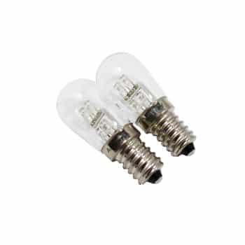 Anyray 2-Pack LED Night Bulb 0.36 Watt E12 Candelabra Base 120V Warm Light Color