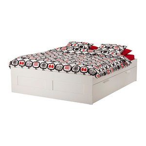 6. IKEA Full Size Bed Frame with Storage
