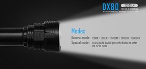 6. IMALENT DX80 32000 Lumens 8pcs LED Flashlight