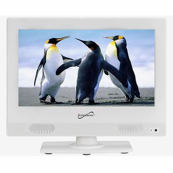 6. Supersonic SC-1311 White 13.3-Inch LED Widescreen HDTV