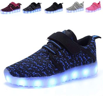 Kids LED Light Up Shoes Breathable Kids Girls Boys Breathable Flashing Sneakers as Gift