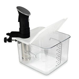 9. EVERIE Sous Vide Container Lid Compatible with Anova Precision Cooker and Rubbermaid Container (Corner Mount)
