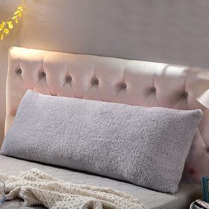 #1- Reafort Ultra Soft Sherpa Body Pillow Cover Case