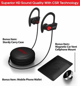 6. SENSO Bluetooth Headphones w Mic IPX7 Waterproof