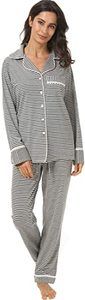 #10 Espoir Women's Pajama Sets Cute Printed Cotton Top