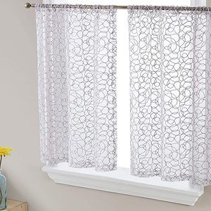 #10 HLC.ME Audrey Embroidered Sheer Window Curtain