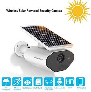 #10. ViewZone Solar Powered Wifi Security Solar Camera L4, Waterproof