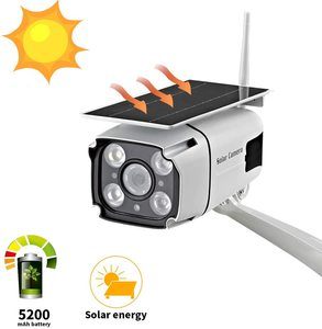 #11. Solar Powered Security Camera, 1080P SDETER Wireless WiFi Cameras