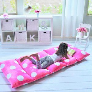 #2. Butterfly Craze Girl's Hot Pink Floor Lounger Cover, Seats
