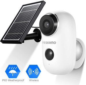 #6. Battery Security Camera 1080P HD, Wireless Solar Powered Camera