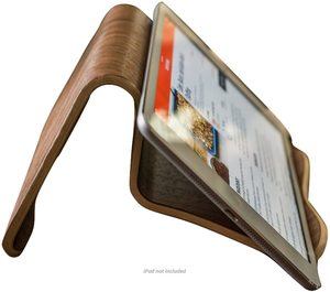 #7 Natural Walnut Wood CookBook and iPad Stand