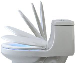#7. Brondell LumaWarm Heated Nightlight Toilet Seat