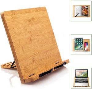 #8 Bamboo Book Stand Cookbook Holder