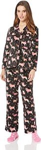 #8 Karen Neuburger Women's Minky Fleece Long Sleeve Pajama Set