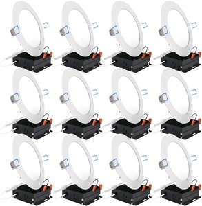 #4 Sunco Lighting 6 Slim 12 Pack LED Downlight