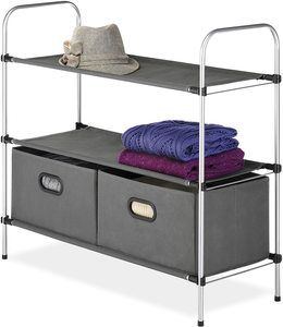 #1. Whitmor Closet Drawer Shelves - Multipurpose Closet Organization