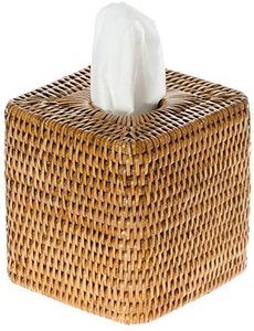 #10 KOUBOO 1030055 Square La Jolla Rattan Tissue Box