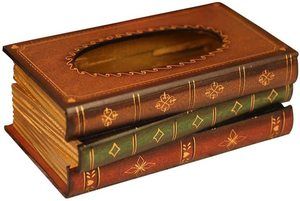 #4 Tosnail Elegant Wooden Book Tissue Holder