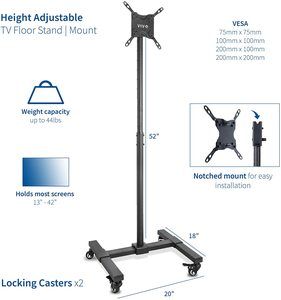 #3. VIVO Mobile TV Display Stand