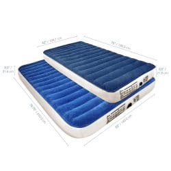 SoundAsleep Camping Series Twin Air Mattress with Eco-Friendly PVC