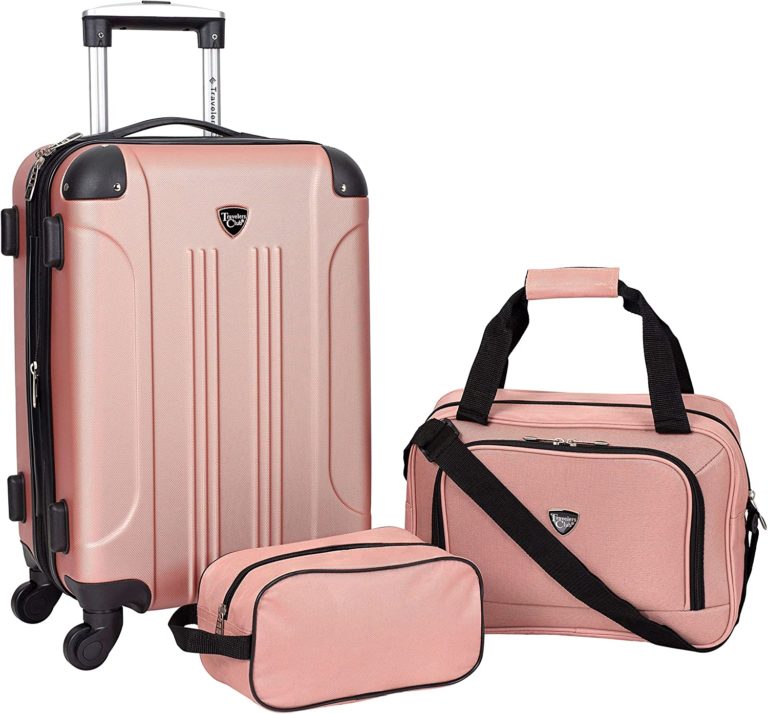 sammy's soft goods luggage rose gold