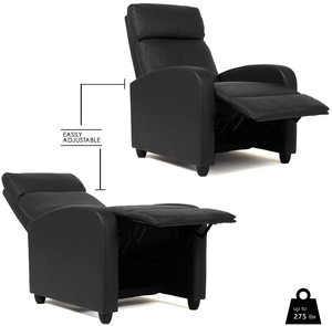 5. FDW Wingback Recliner Chair (Black)