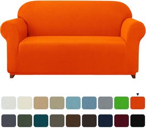 9. subrtex Stretch Sofa Cover 1-Piece Couch Slipcover