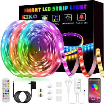 2. Smart KIKO LED Strip Lights, 50ft