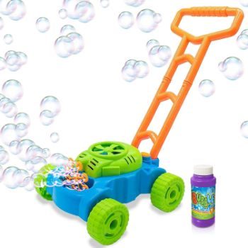 6. ArtCreativity Bubble Lawn Mower - Electronic Bubble Blower Machine