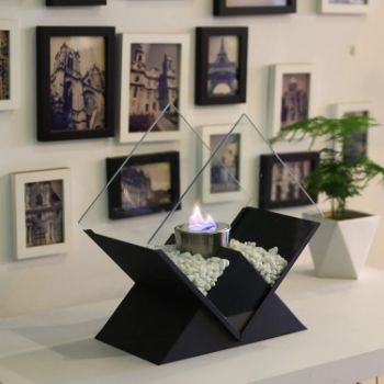#1. JHY DESIGN Diamond Tabletop Fire Bowl Pot