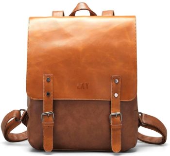 1. LXY Vegan Leather Backpack, Travel Daypack