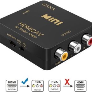 10. GANA HDMI to RCA, HDMI to AV Composite Video Audio Converter