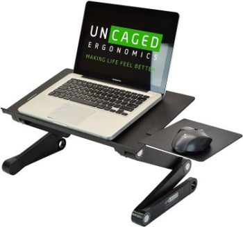#2. WorkEZ Adjustable Laptop Lap Desk